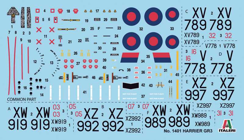 Model Kit letadlo 1401 - HARRIER GR.3 (1:72)