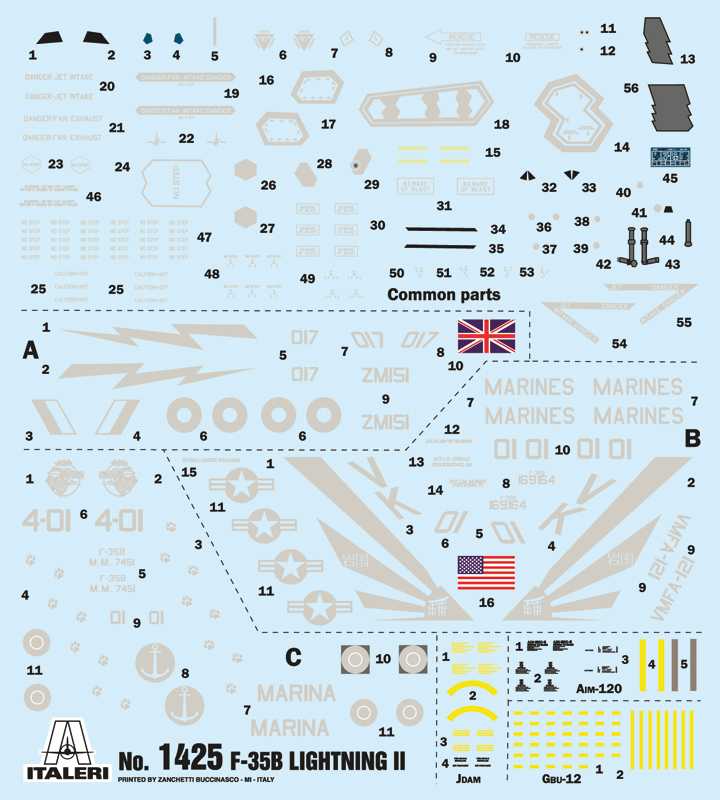 Model Kit letadlo 1425 - F-35 B Lightning II STOVL version (1:72)