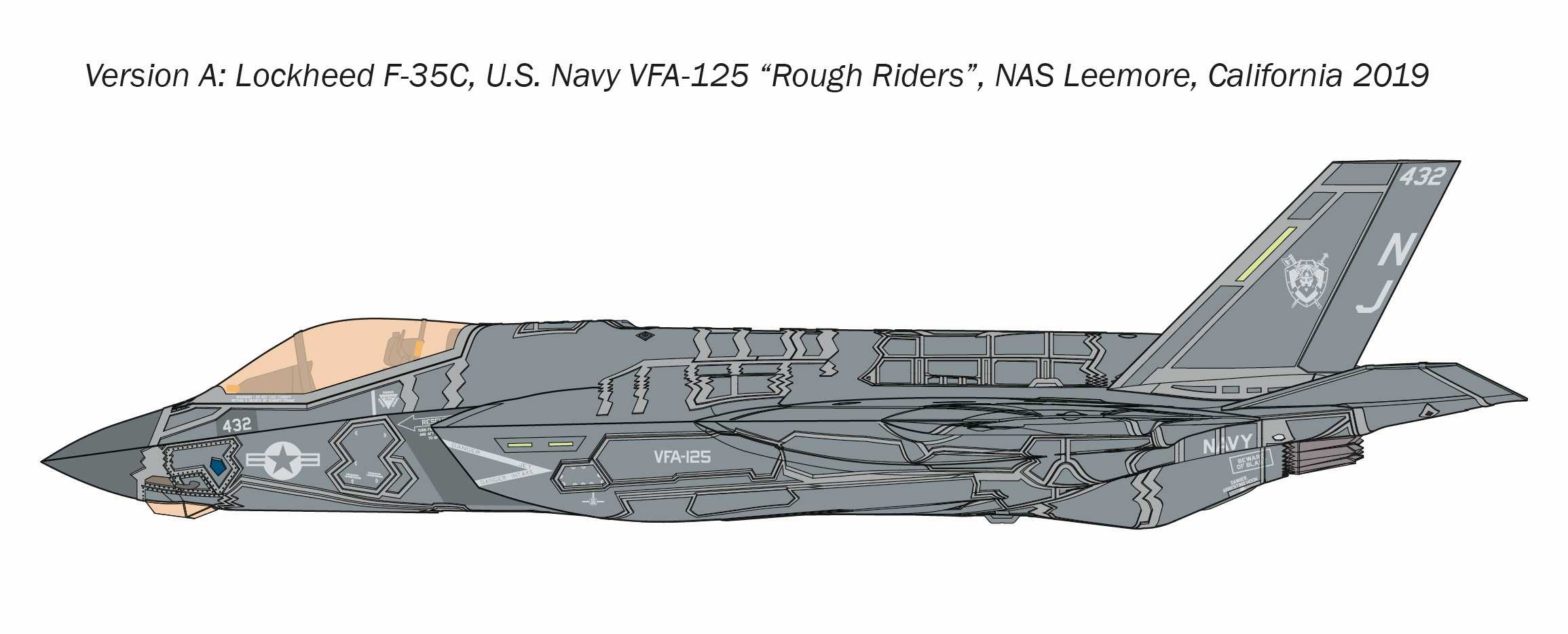 Model Kit letadlo 1469 - F-35C Lightning II (1:72)