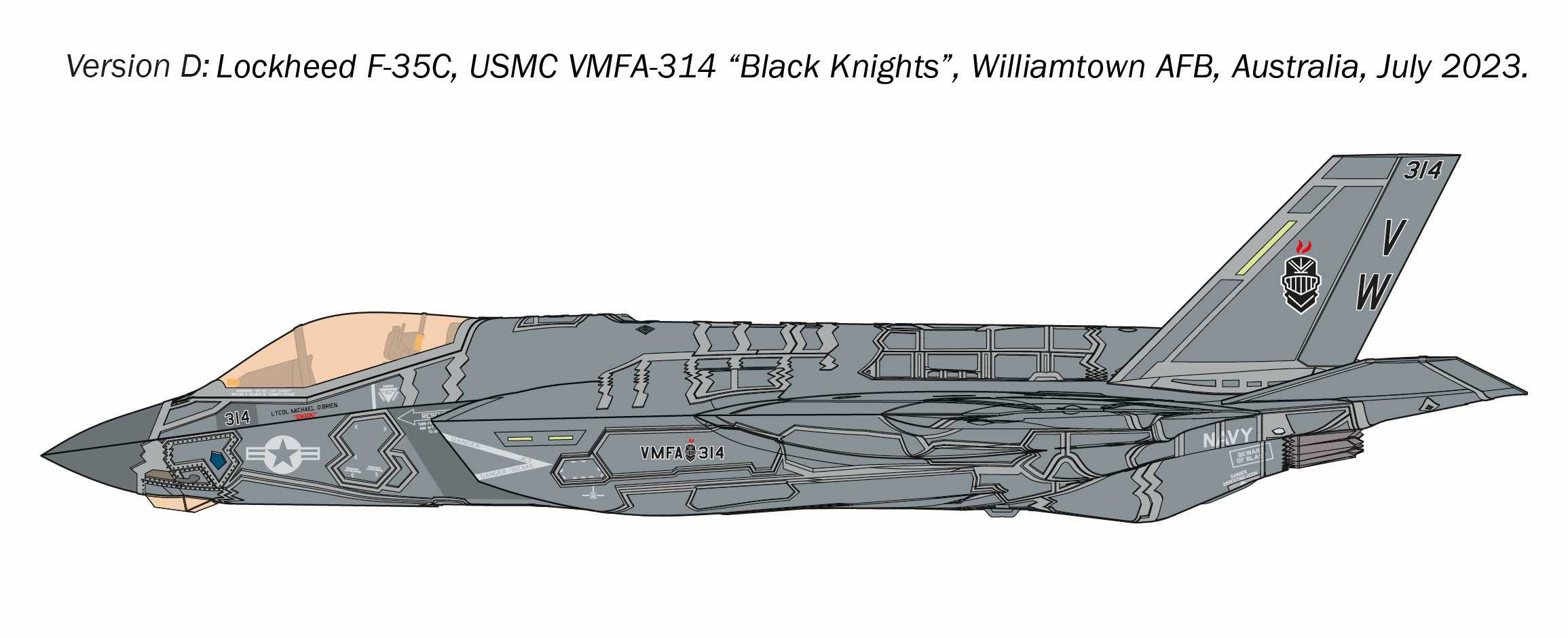 Model Kit letadlo 1469 - F-35C Lightning II (1:72)