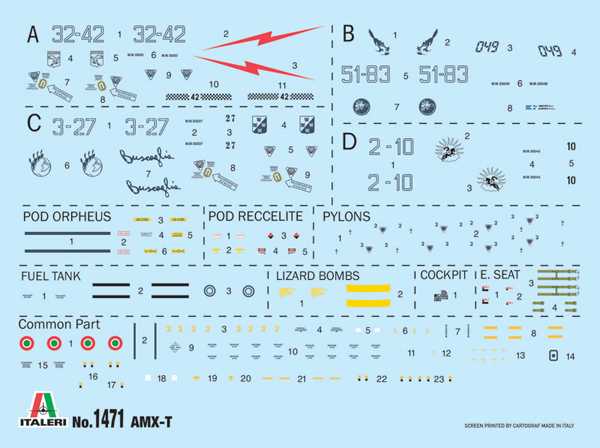 Model Kit letadlo 1471 - AMX-T Twin Seater (1:72)