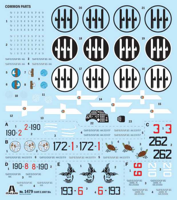 Model Kit letadlo 1479 - Cant Z 1007 (1:72)