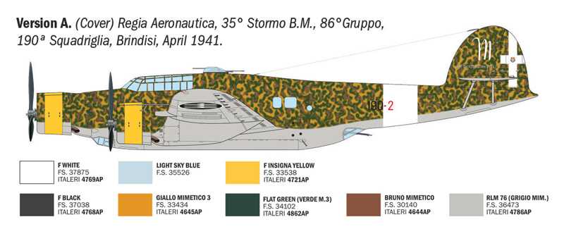 Model Kit letadlo 1479 - Cant Z 1007 (1:72)