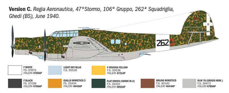 Model Kit letadlo 1479 - Cant Z 1007 (1:72)