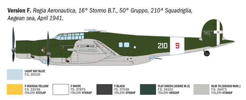 Model Kit letadlo 1479 - Cant Z 1007 (1:72)
