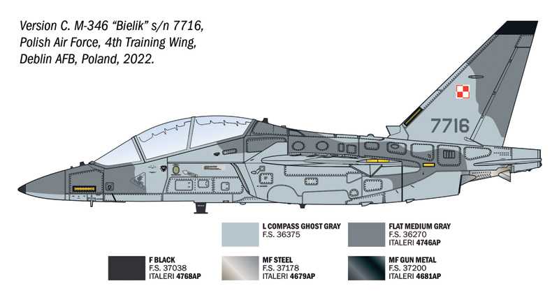 Model Kit letadlo 1480 - M-346 Master (1:72)