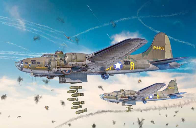 Model Kit letadlo 1487 - B-17F Flying Fortress (1:72)