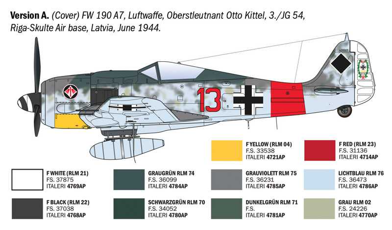 Model Kit letadlo 1490 - Focke-Wulf Fw 190 A-8/F Aces (1:72)