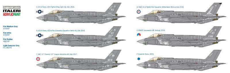 Model Kit letadlo 2506 - F-35A LIGHTNING II (1:32)