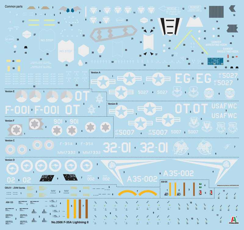 Model Kit letadlo 2506 - F-35A LIGHTNING II (1:32)