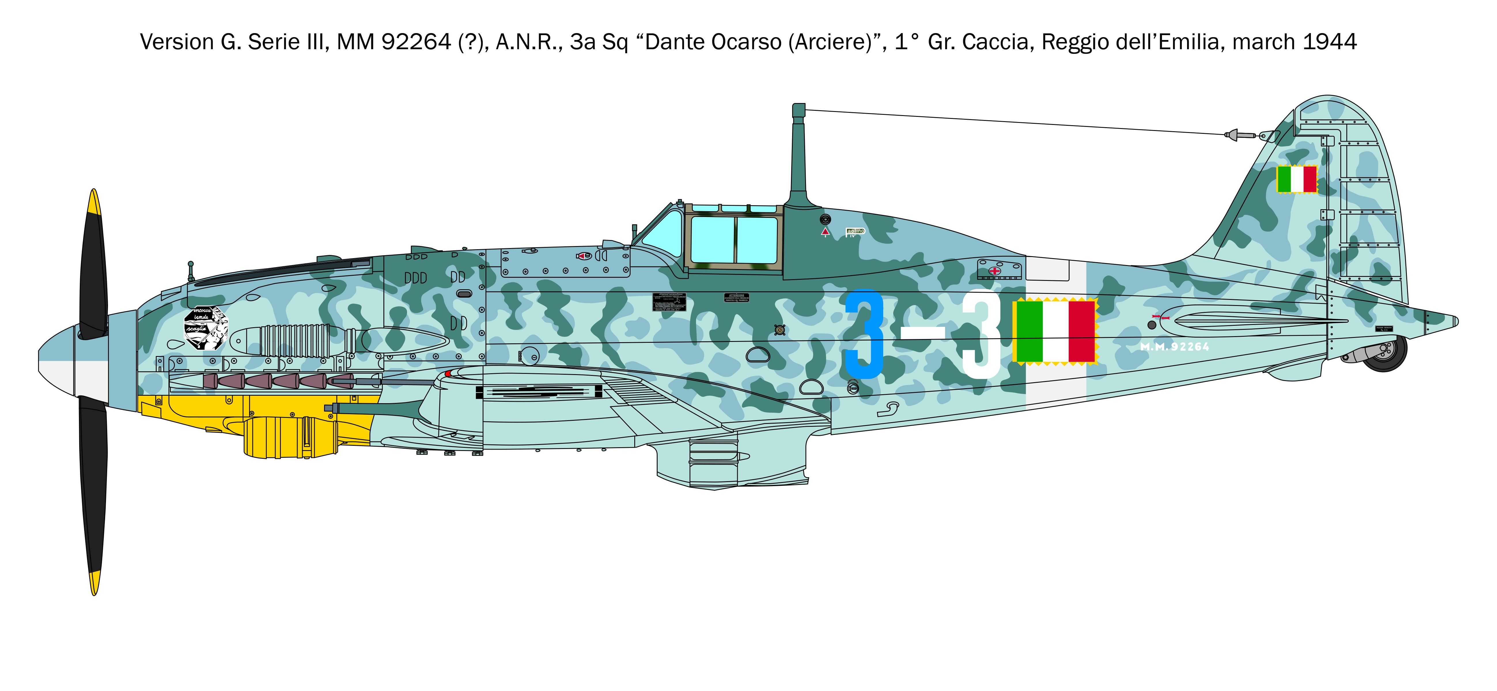 Model Kit letadlo 2519 - Macchi MC.205 "Veltro" (1:32)