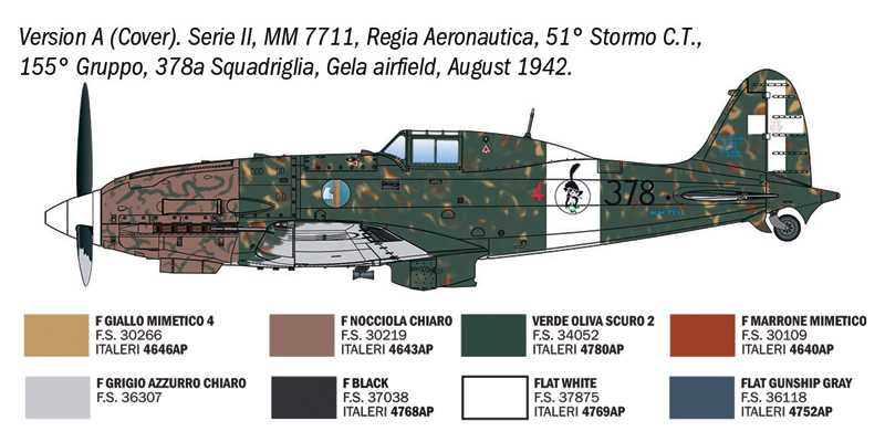 Model Kit letadlo 2524 - Macchi MC.202 Early Series (1:32)