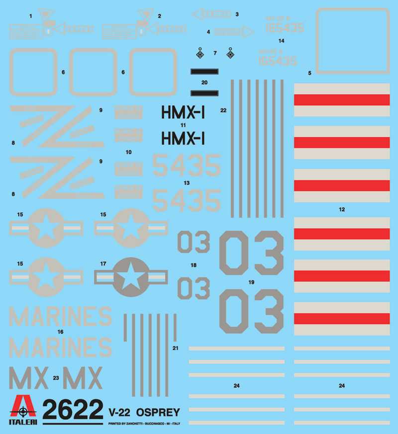 Model Kit letadlo 2622 - V-22 OSPREY (1:48)