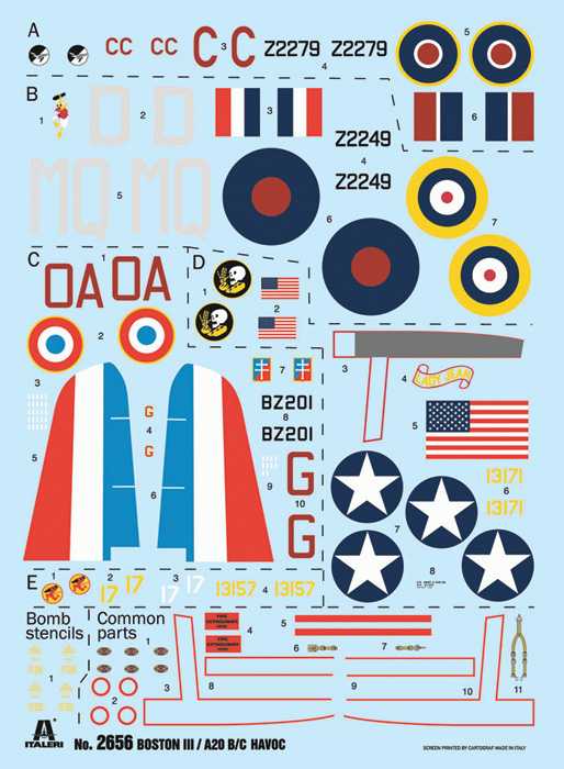 Model Kit letadlo 2656 - A-20B / Boston III (1:48)