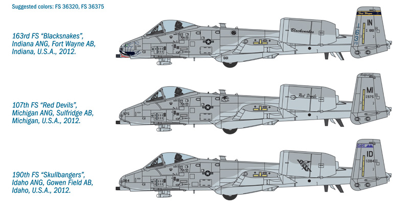 Model Kit letadlo 2725 - A-10C "Blacksnakes" (1:48)