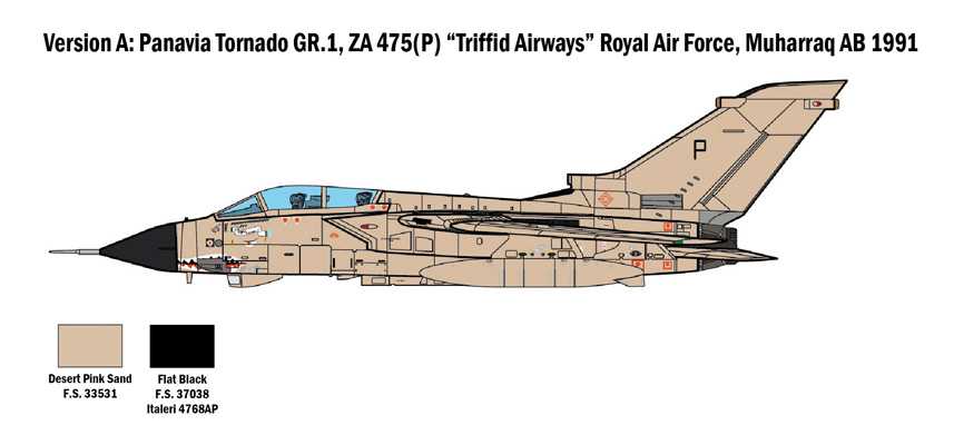 Model Kit letadlo 2783 - TORNADO GR.1/IDS - GULF WAR (1:48)