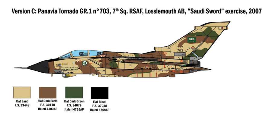 Model Kit letadlo 2783 - TORNADO GR.1/IDS - GULF WAR (1:48)