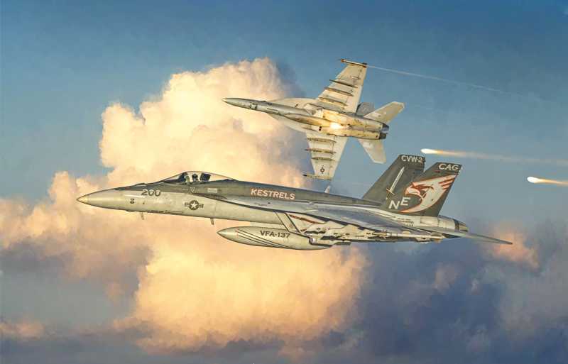 Model Kit letadlo 2791 - F/A-18 E SUPER HORNET (1:48)