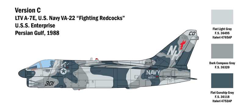 Model Kit letadlo 2797 - A-7E Corsair II (1:48)