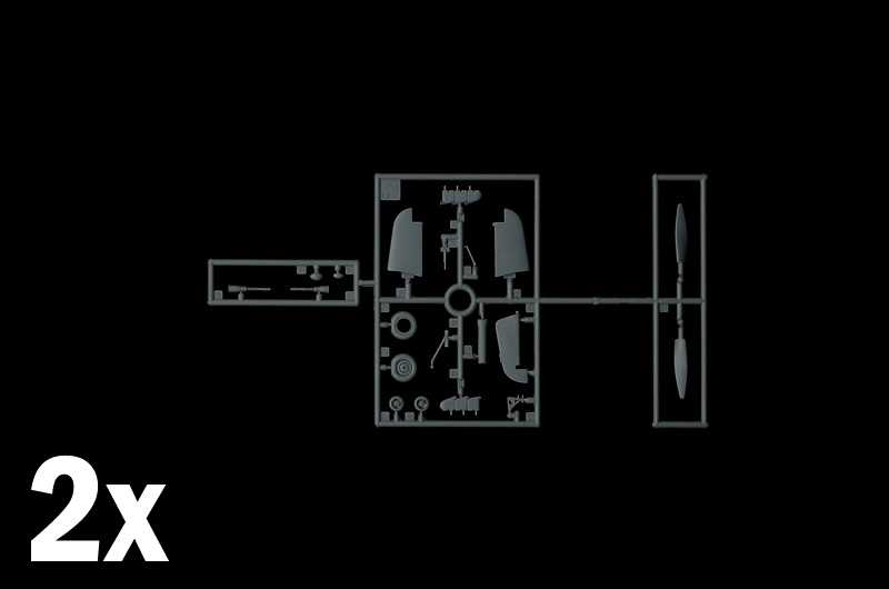 Model Kit letadlo 2828 - Hurricane Mk.II C (1:48)