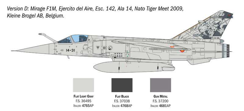 Model Kit letadlo 2839 - Mirage F.1 C/CR (1:48)