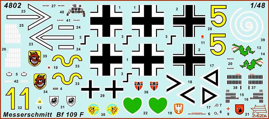 Model Kit letadlo 4802 - Bf-109 F2 (1:48)