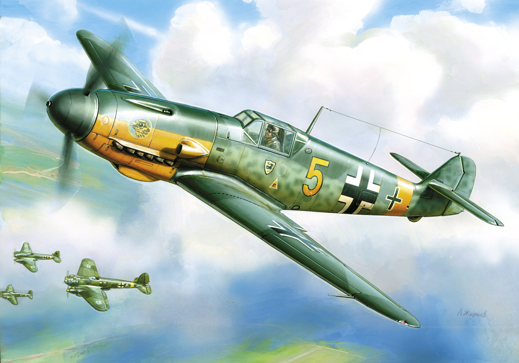 Model Kit letadlo 4802 - Bf-109 F2 (1:48)