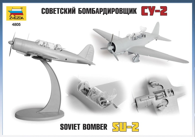 Model Kit letadlo 4805 - SU-2 Soviet Light Bomber (1:48)