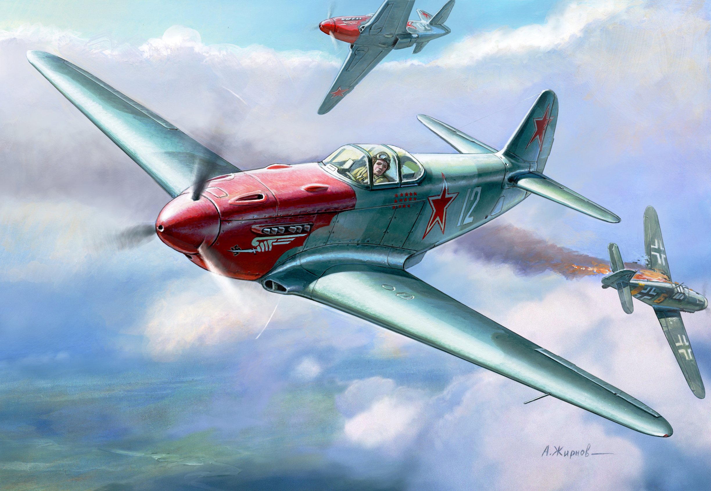 Model Kit letadlo 4814 - YAK-3 Soviet WWII Fighter (1:48)