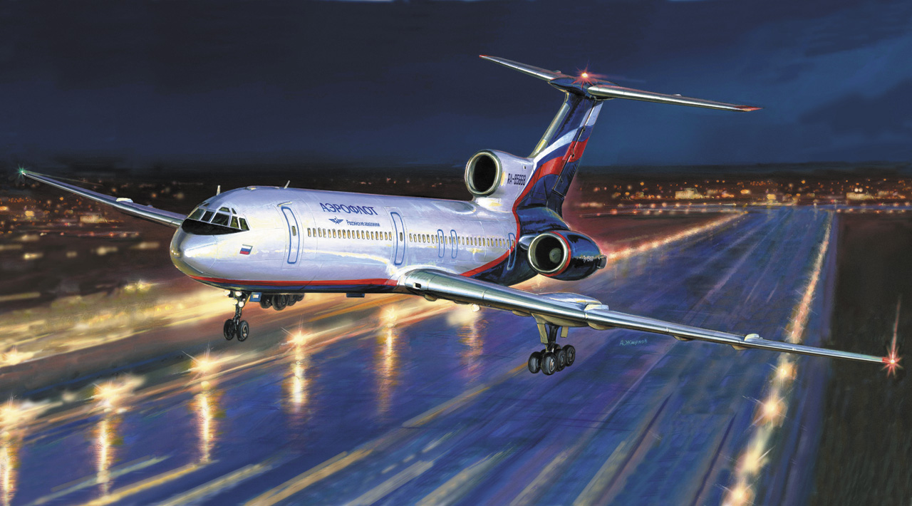 Model Kit letadlo 7004 - Tu-154M Russian Airliner (1:144)