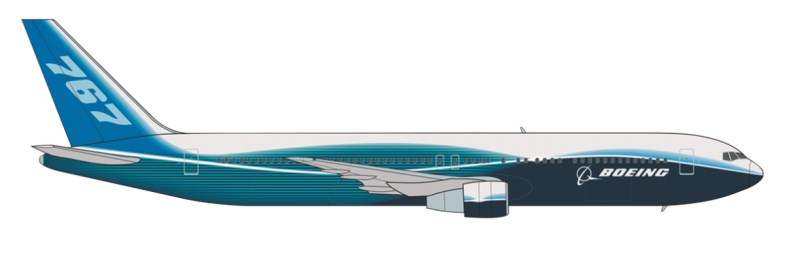 Model Kit letadlo 7005 - Boeing 767-300 (1:144)