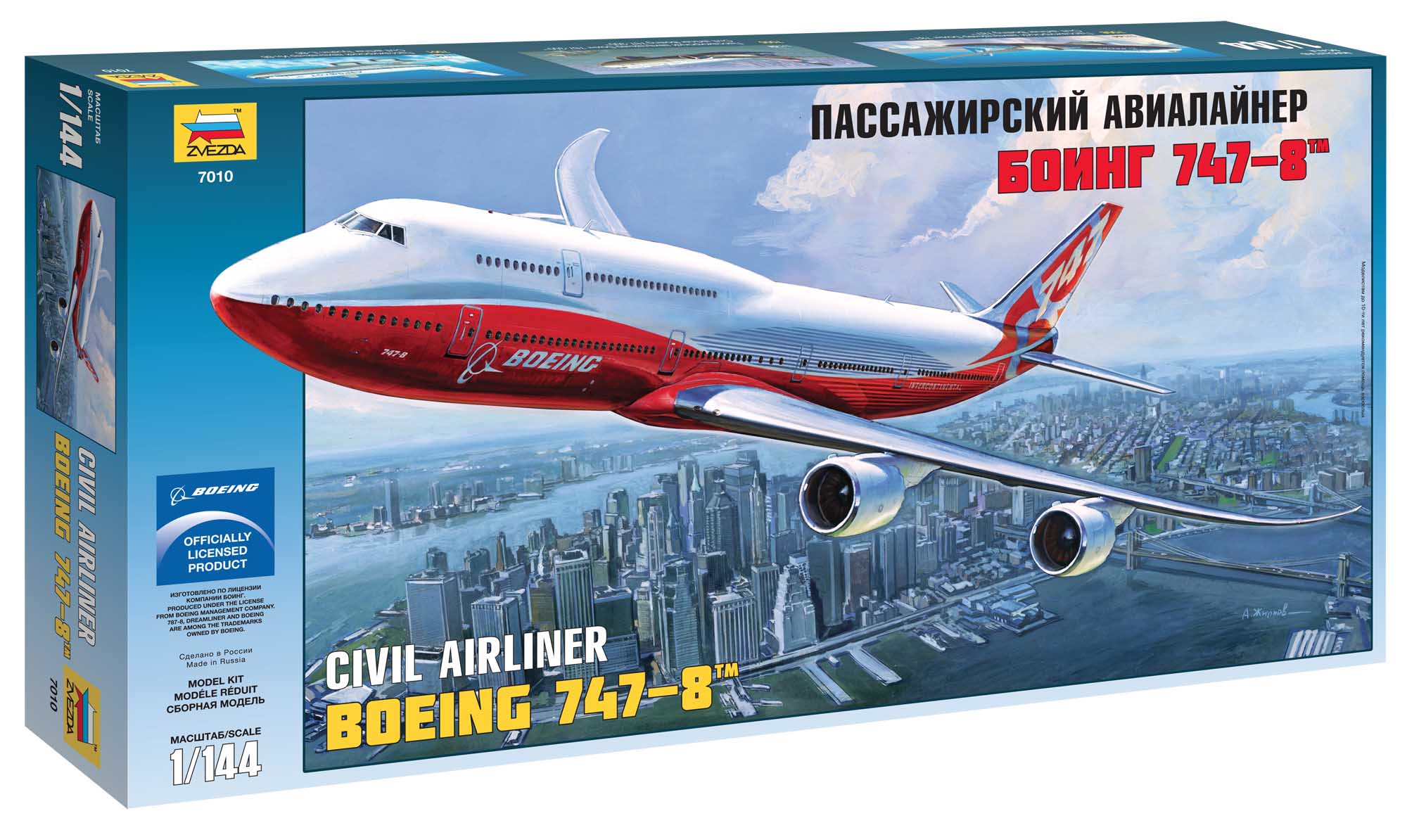 Model Kit letadlo 7010 - Boeing 747-8 (1:144)