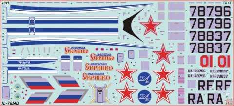 Model Kit letadlo 7011 - Russian strategic airlifter IL-76MD (1:144)