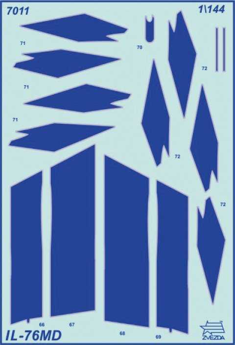 Model Kit letadlo 7011 - Russian strategic airlifter IL-76MD (1:144)