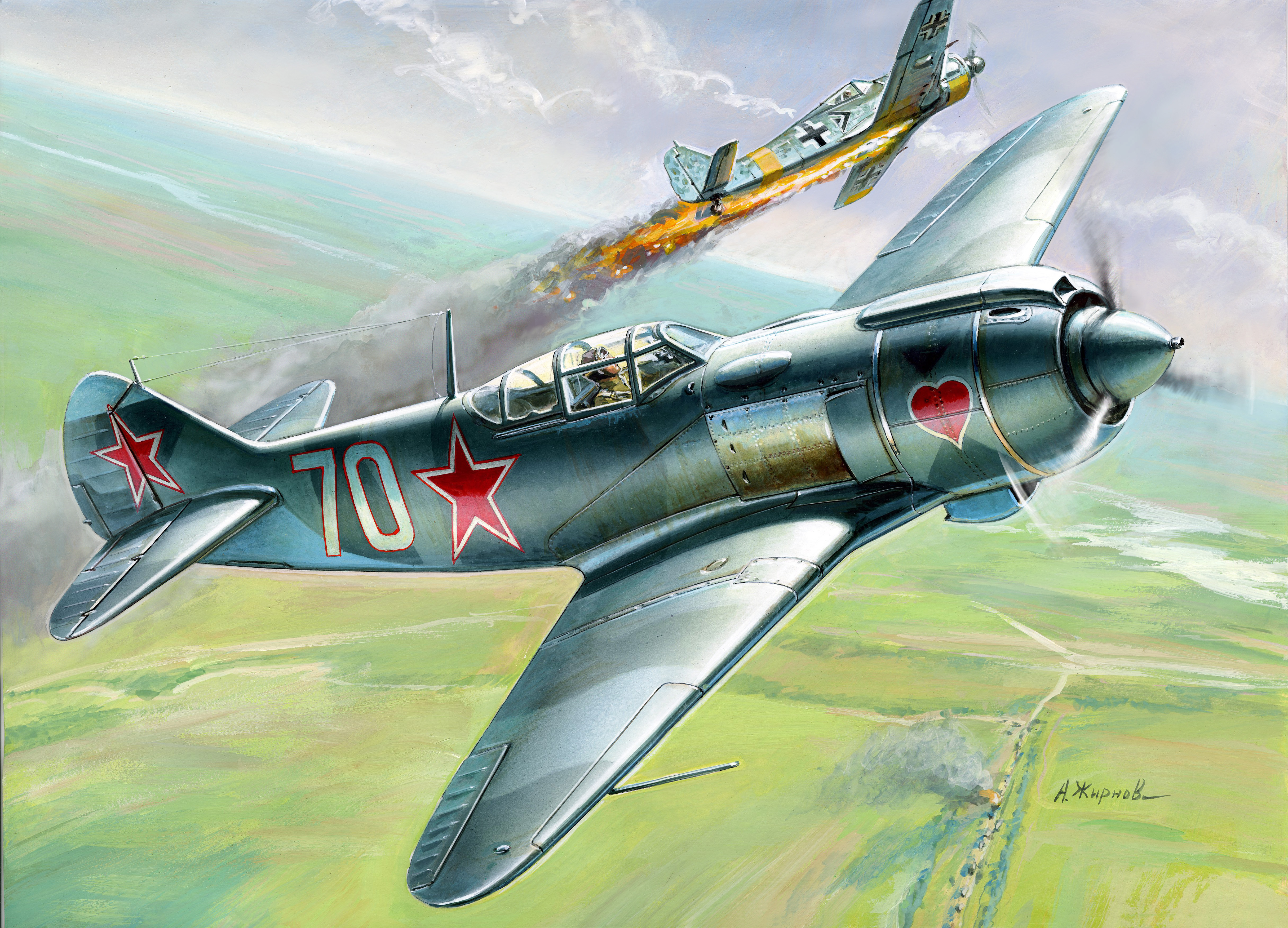 Model Kit letadlo 7203 - Lavotchkin LA-5 FN Soviet Fighter (1:72)
