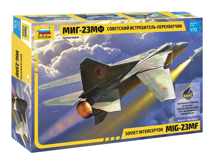 Model Kit letadlo 7225 - MIG-23 MF Soviet Interceptor (1:72)