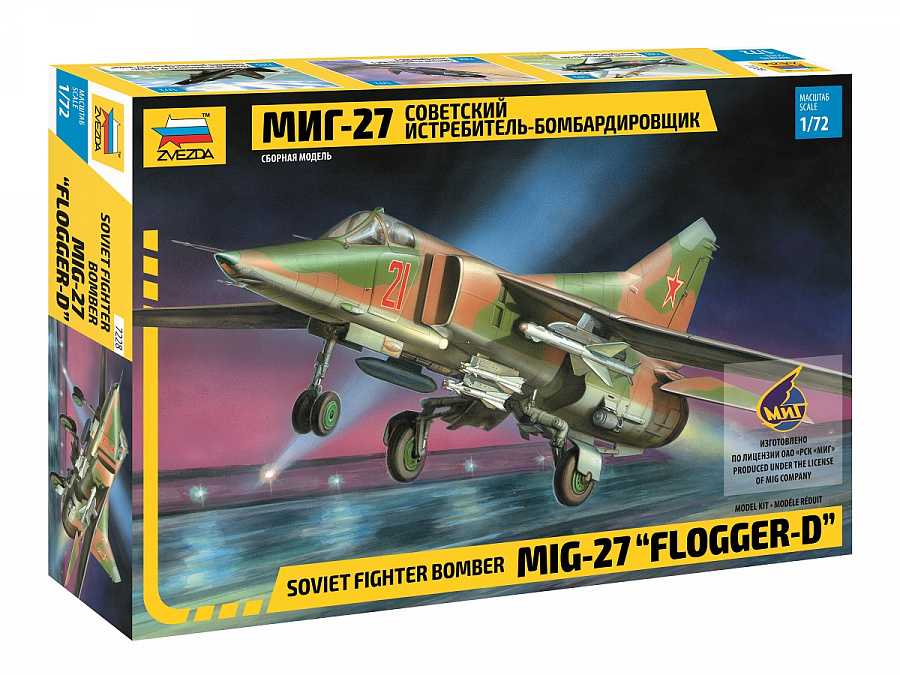 Model Kit letadlo 7228 - MIG-27 (re-release) (1:72)