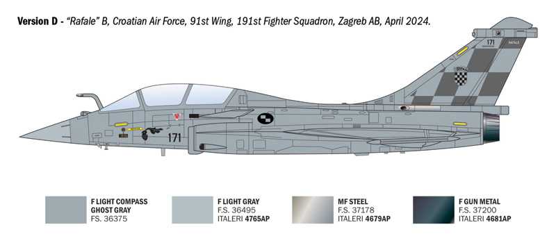 Model Kit letadlo 90092 - Rafale B (1:72)
