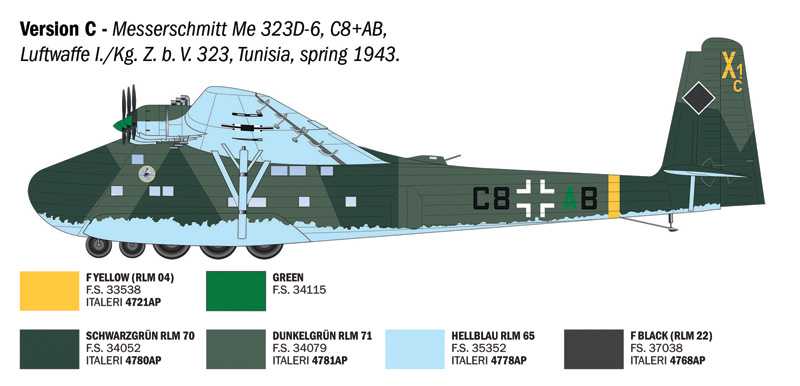 Model Kit letadlo 90104 - Messerschmitt Me 323 Gigant (1:72)
