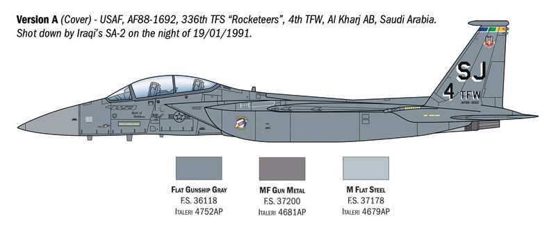Model Kit letadlo 90166 - F-15E Strike Eagle (1:72)