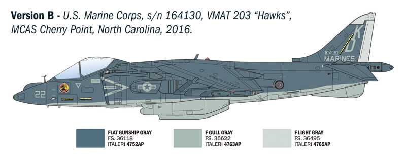 Model Kit letadlo 90193 - AV-8B Harrier II (1:72)