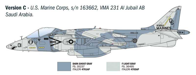 Model Kit letadlo 90193 - AV-8B Harrier II (1:72)