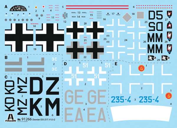 Model Kit letadlo 91266 - Dornier Do 217 J1/J2 Nachtjäger (1:72)
