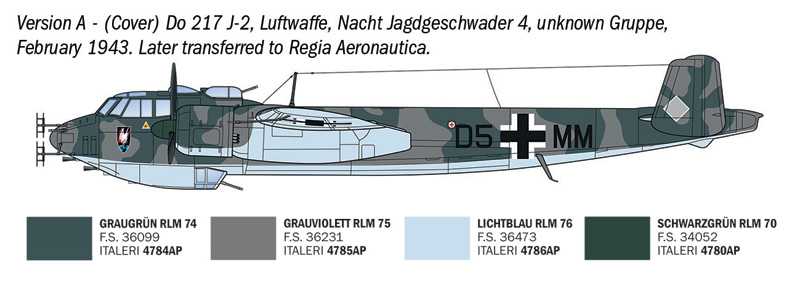 Model Kit letadlo 91266 - Dornier Do 217 J1/J2 Nachtjäger (1:72)
