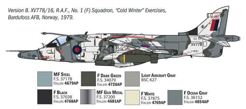 Model Kit letadlo 91278 - Harrier GR.3 "Winter Camo" (1:72)