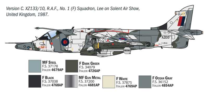 Model Kit letadlo 91278 - Harrier GR.3 "Winter Camo" (1:72)