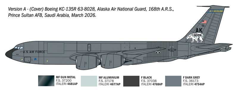 Model Kit letadlo 91281 - KC-135 R/FR Stratotanker (1:72)