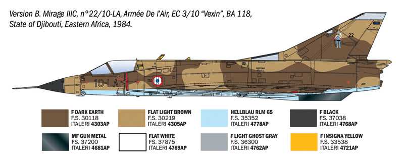 Model Kit letadlo 92505 - Mirage IIIC (1:32)