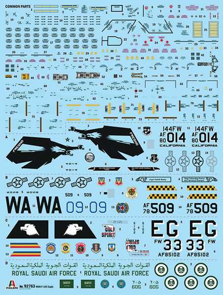 Model Kit letadlo 92763 - F-15C Eagle (1:48)