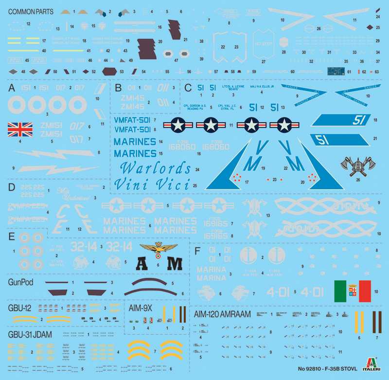 Model Kit letadlo 92810 - F-35B Lightning (1:48)